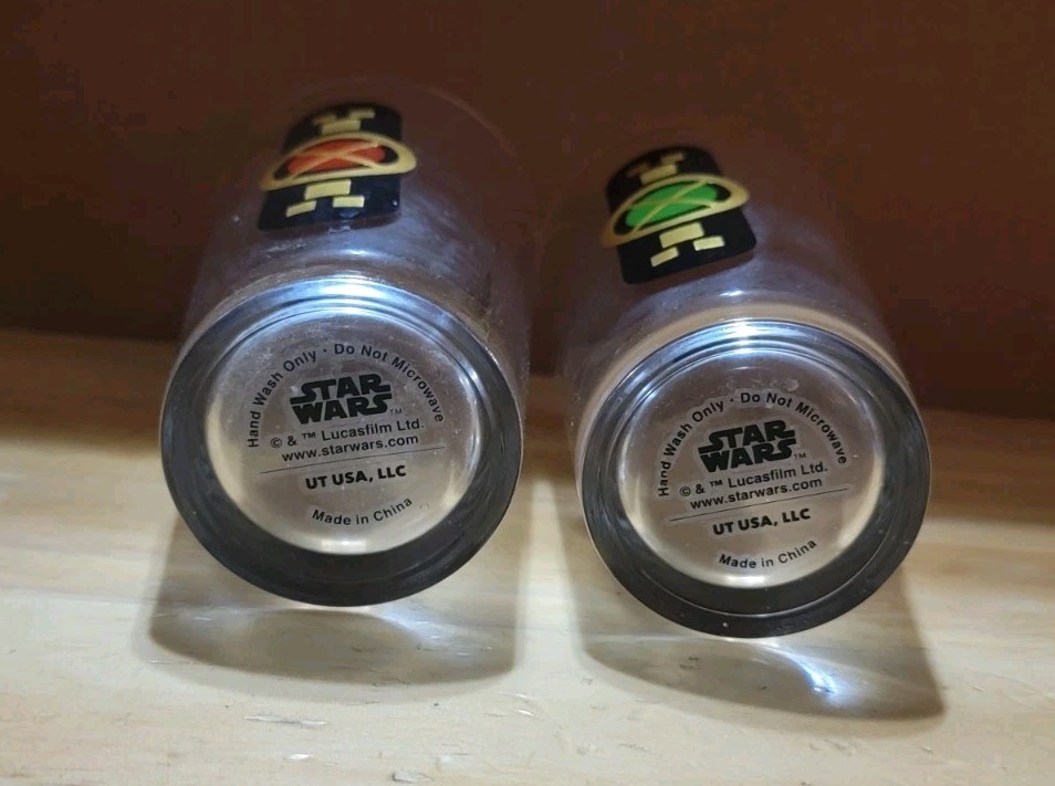Two Star Wars Vintage Glass