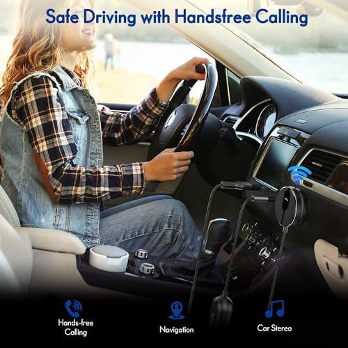 BK01 Bluetooth Car Magnet Mount Receiver with Ground Loop Noise Filter