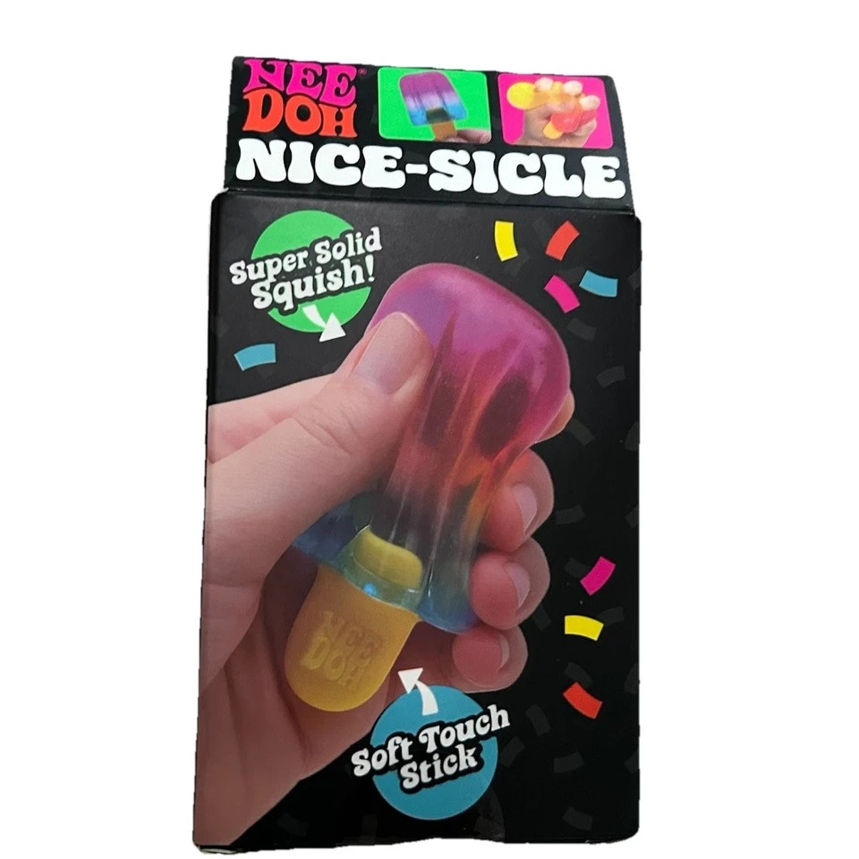 viral NeeDoh Nice Slice Multicolor Super Solid Squish Squeeze Toy ships same day