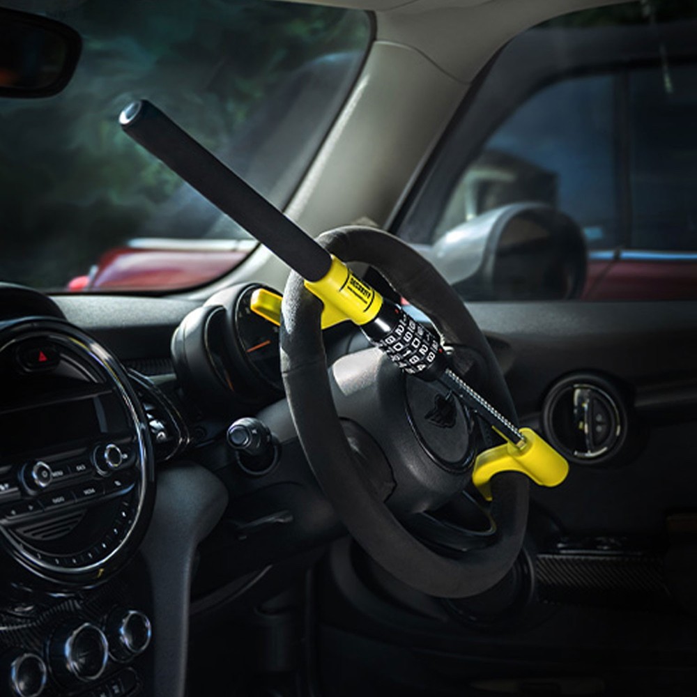 Premium Keyless Steering Wheel Lock For Mini High Security Anti Theft