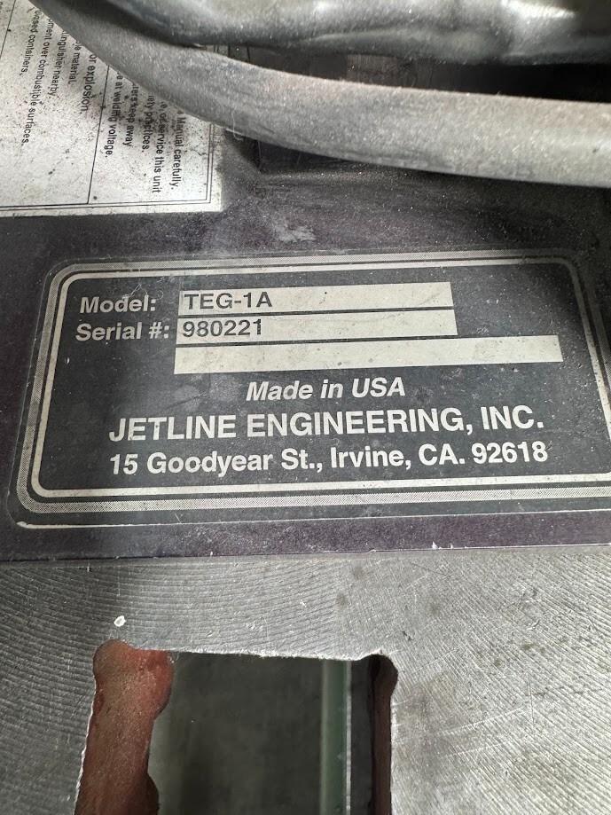 Jetline Engineering TEG-1A Tungsten Electrode Grinder Tig Welding Weld Sharpener
