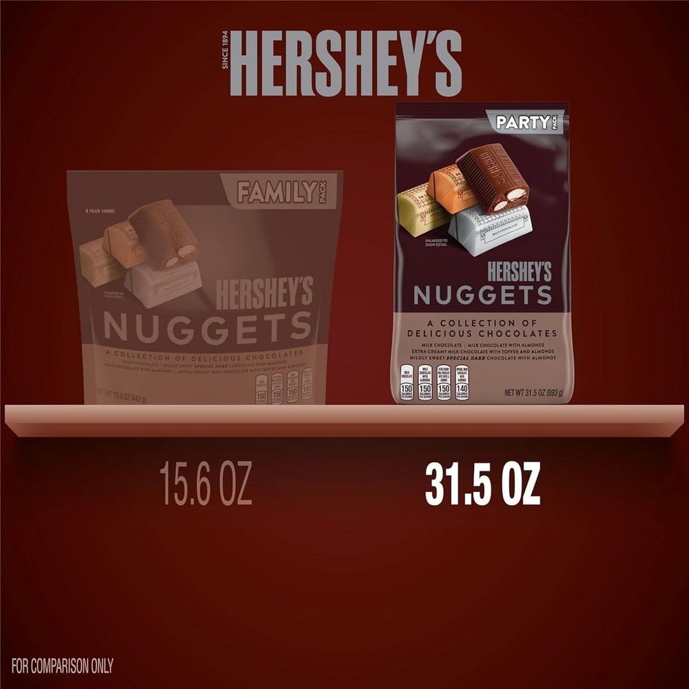 HERSHEY'S NUGGETS Assorted Chocolate Easter Candy Party Pack 31.5 oz