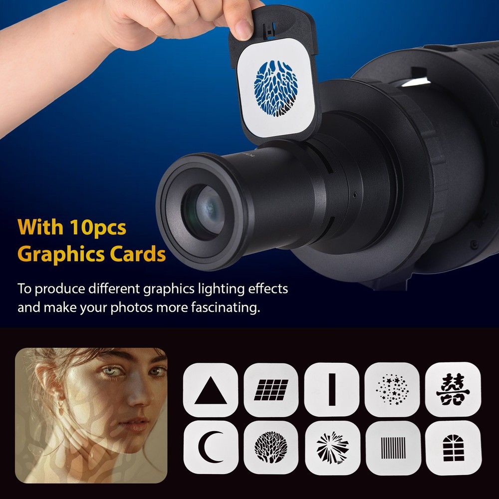 Optical Conical Snoot Mount Flash Projector Attachement SLYZ