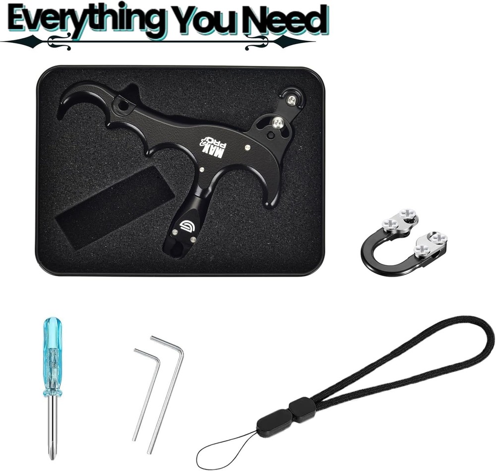 Bow Release Archery Release 360° Rotatable Thumb Release for Compound Bow