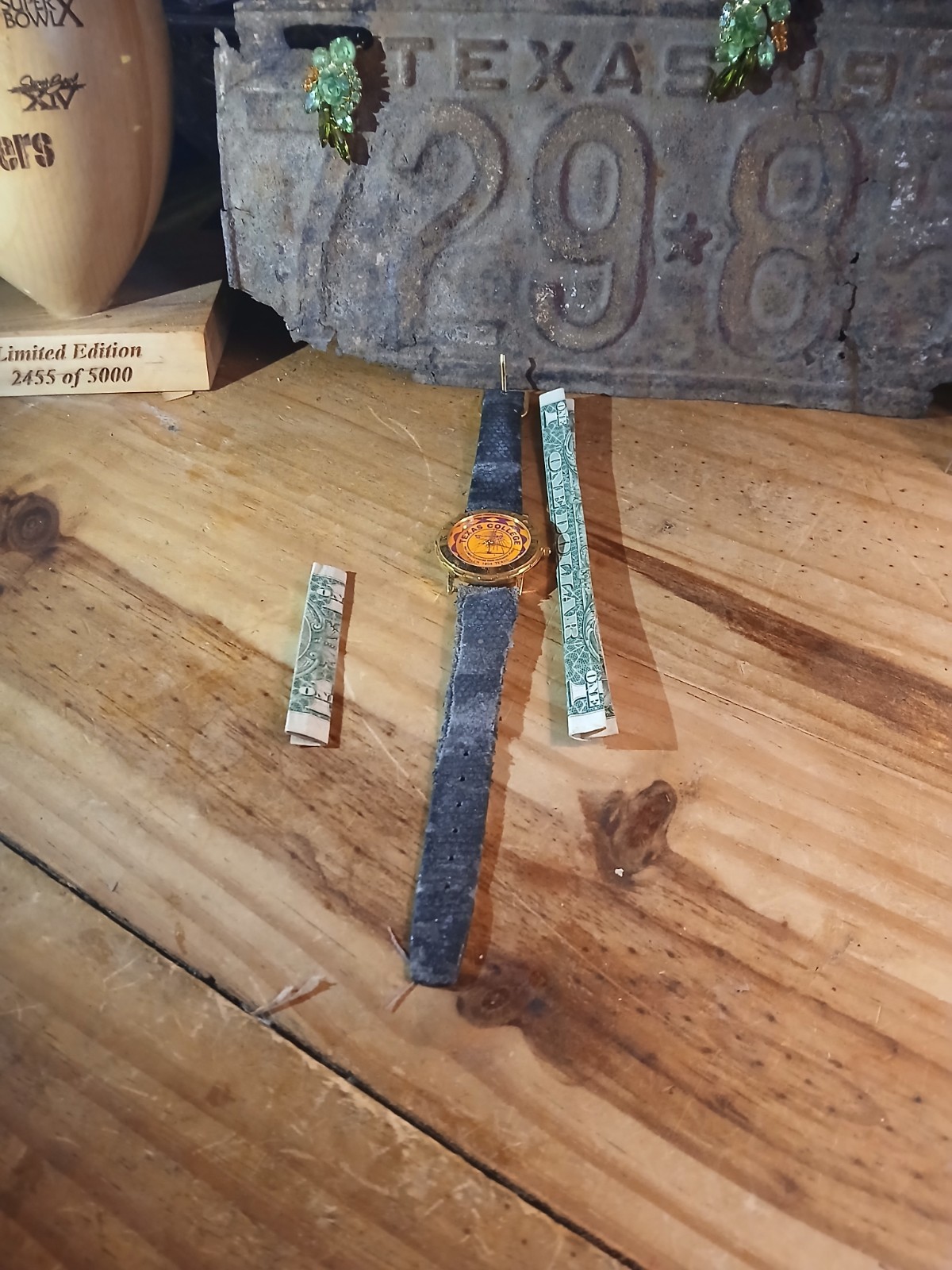 Antique African American* TEXAS COLLEGE WATCH* HBCU *TYLER TEXAS