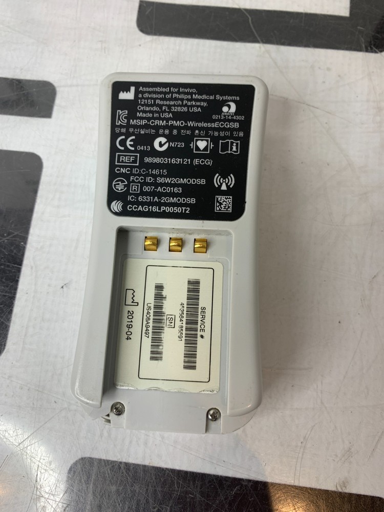Invivo Expression 989803163121 Wireless ECG Module Philips Sensor MRI Transmit