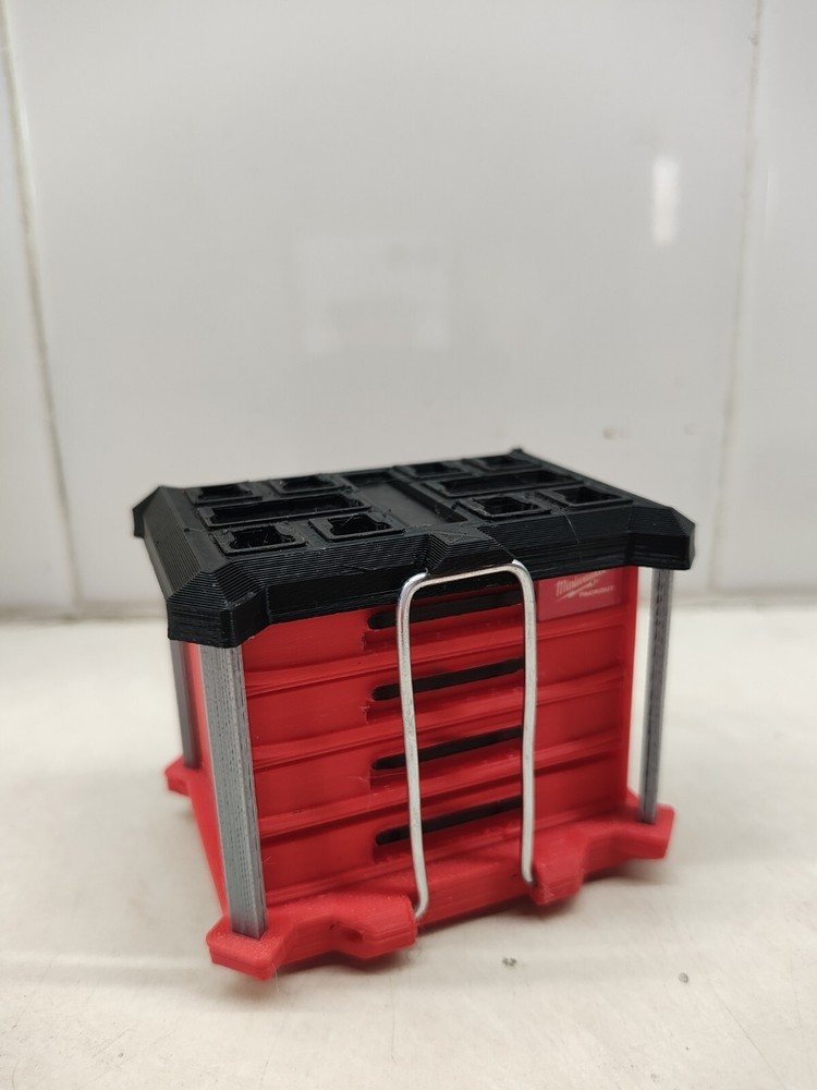 1/10 scale rc crawler Miniwaukee Packout 4 drawerTool Box