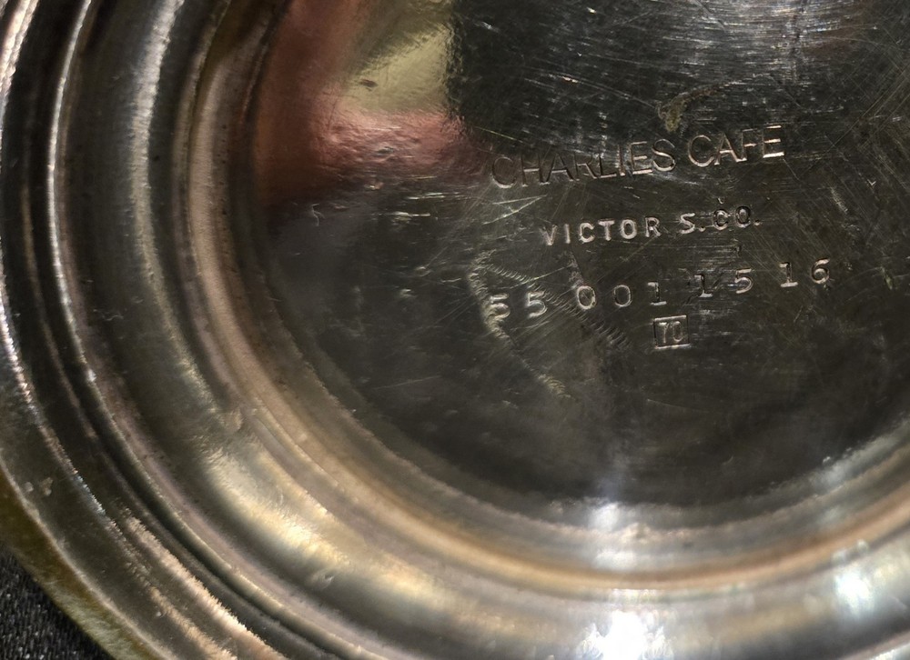 Charlie's Cafe Exceptionale Coffee Pot Minnesota Restaurant Ware SILVER PLATE