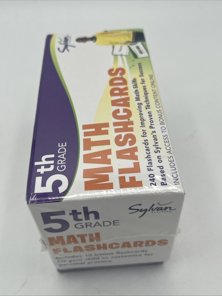5th Grade Math Flashcards Sylvan Learning 240 Flashcards