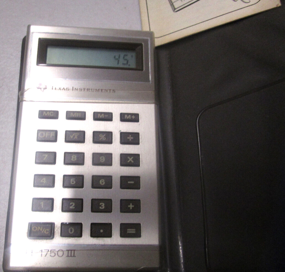 Texas Instruments TI-1750 III Protable Electronic Calculator