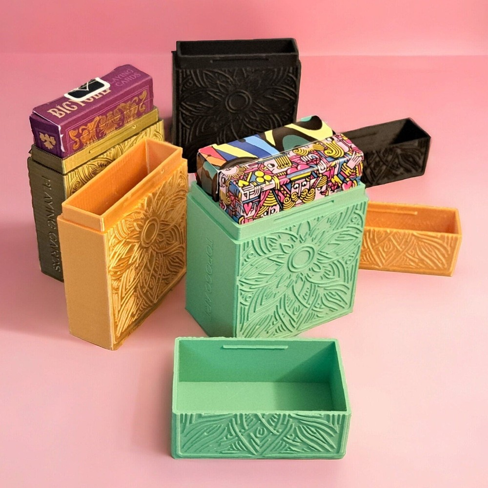 Playing Card Protector Box Hard Plastic Durable Stylish Portable Case