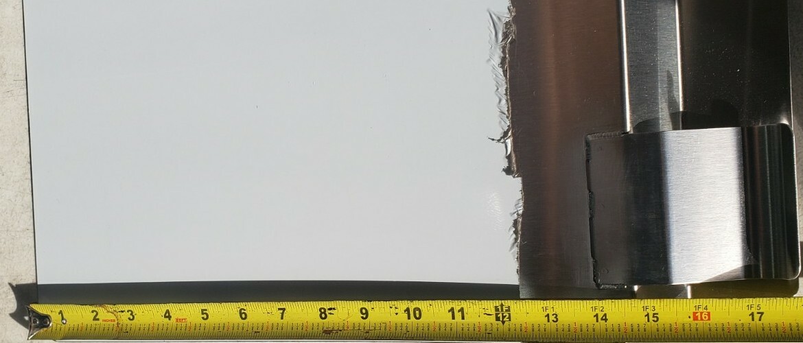 FMP Commercial Stainless Steel Fryer Splash Guard 20.5"L x 18"H