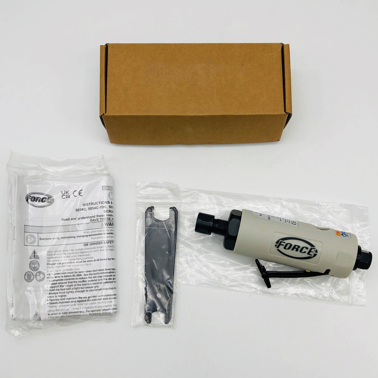 Sioux Snap On 5054C Straight Die Grinder 1/4 Collect 22000RPM 0.5HP Medium Duty