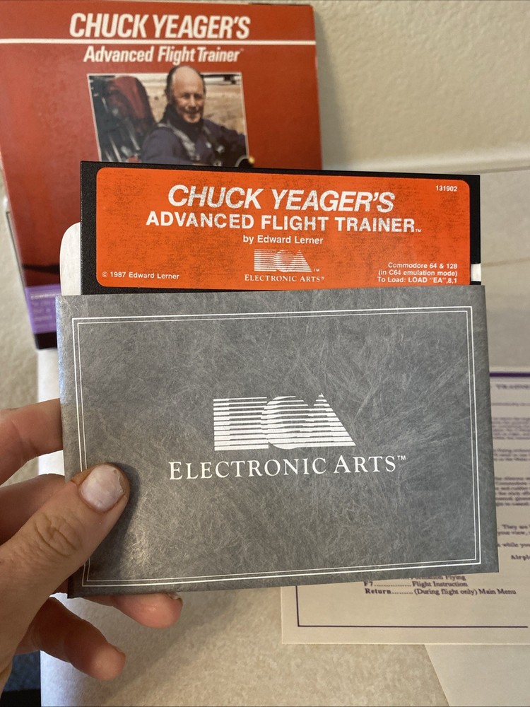 Commodore64 Chuck Yeagers Advanced Flight Trainer Commodore 64