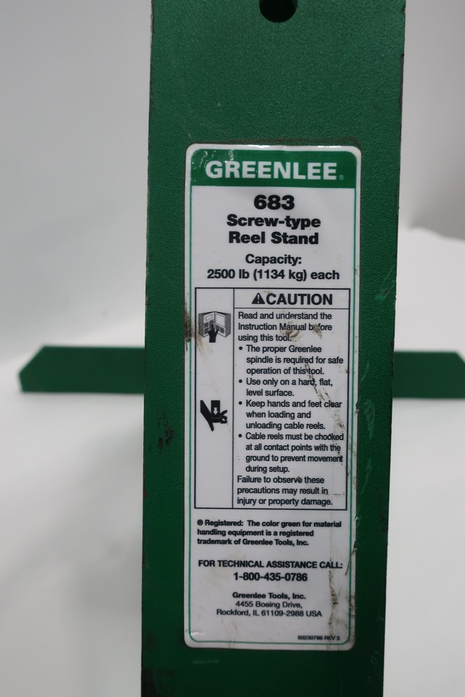 Greenlee 683 Screw Type Reel Stand