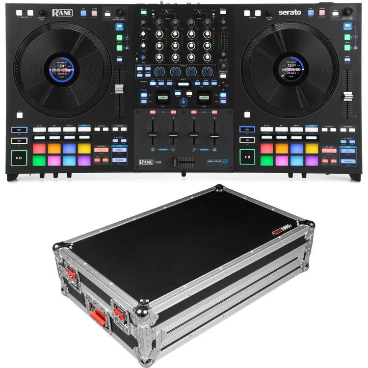 Rane Four 4-channel DJ Controller with Flight Case