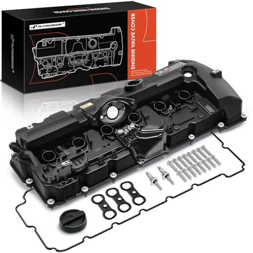 Engine Valve Cover - Compatible with BMW Vehicles - Standard Type (Plastic)