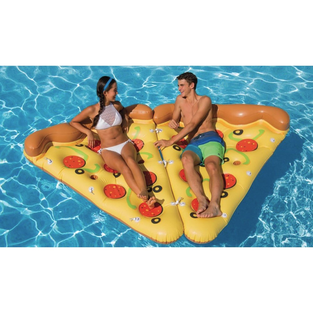 Floating Pizza Slice with Cup Holders