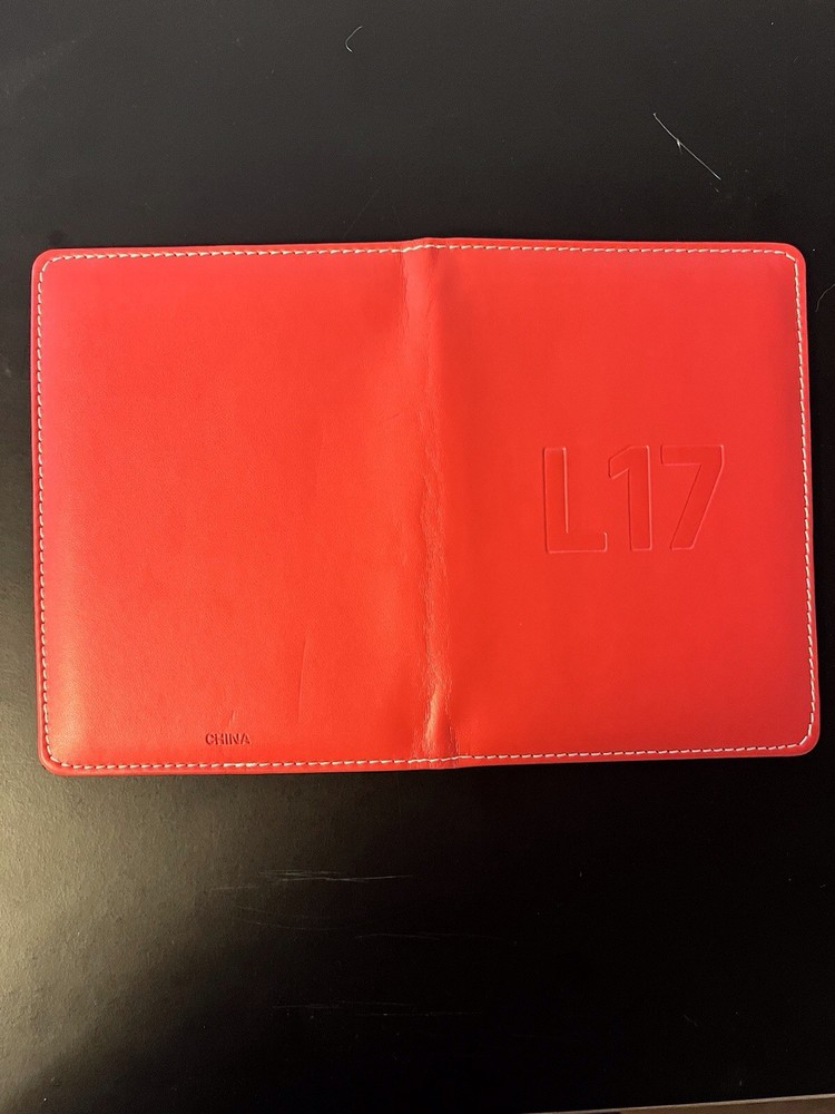 Notepad cover Red Imitation Leather