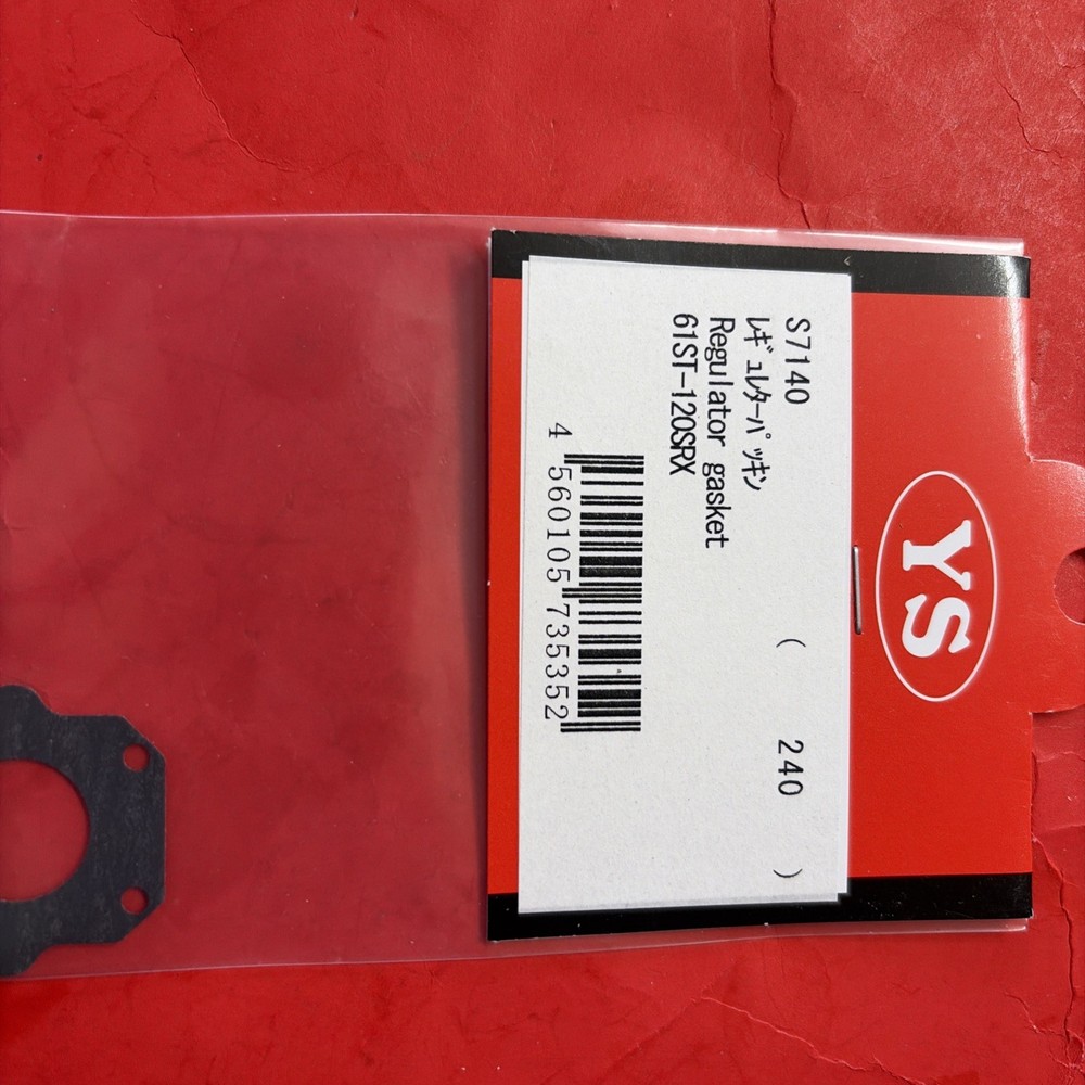 YS61ST,120SRX REGULATOR GASKET# S7140 NIP