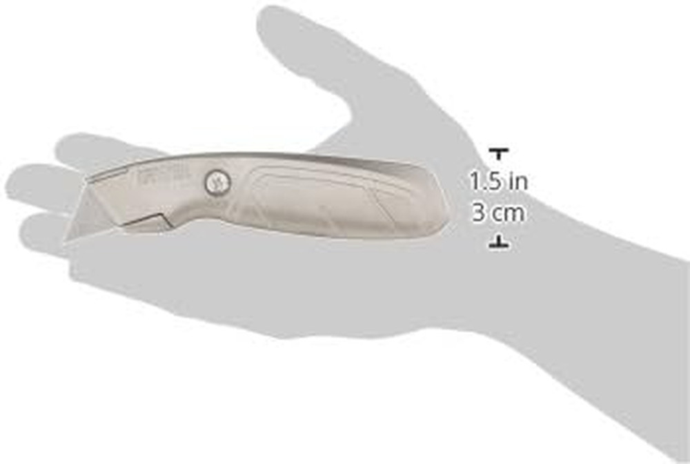 IRWIN Utility Knife, Fixed Blade Gray 2 Pack - Utility Knife - Irwin Blue Blade