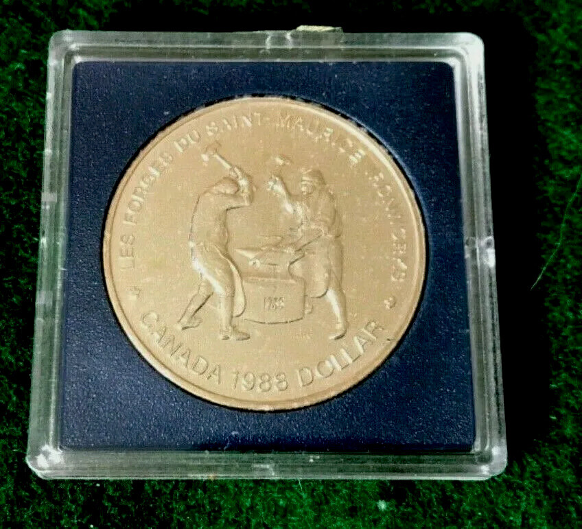 1988 Silver Canada Dollar , Ironworks -TD3