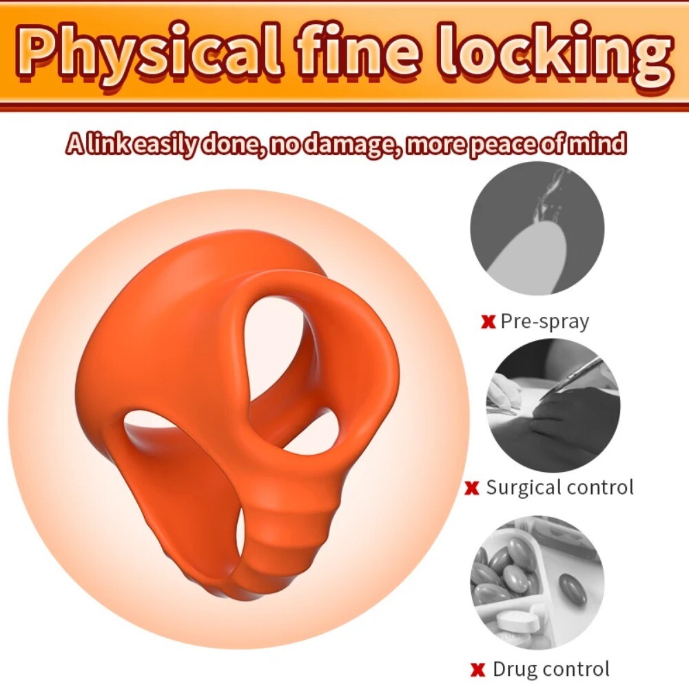 Silicone Ball Scrotum Stretcher Enhancer Squeeze Testicle Ring Delay Ejaculation