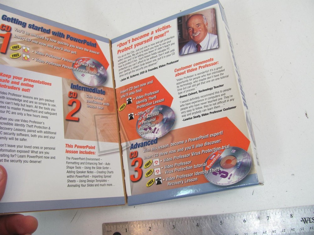 Video Professor Learn PowerPoint Complete 3 DVD Set, 2002-2003-2007