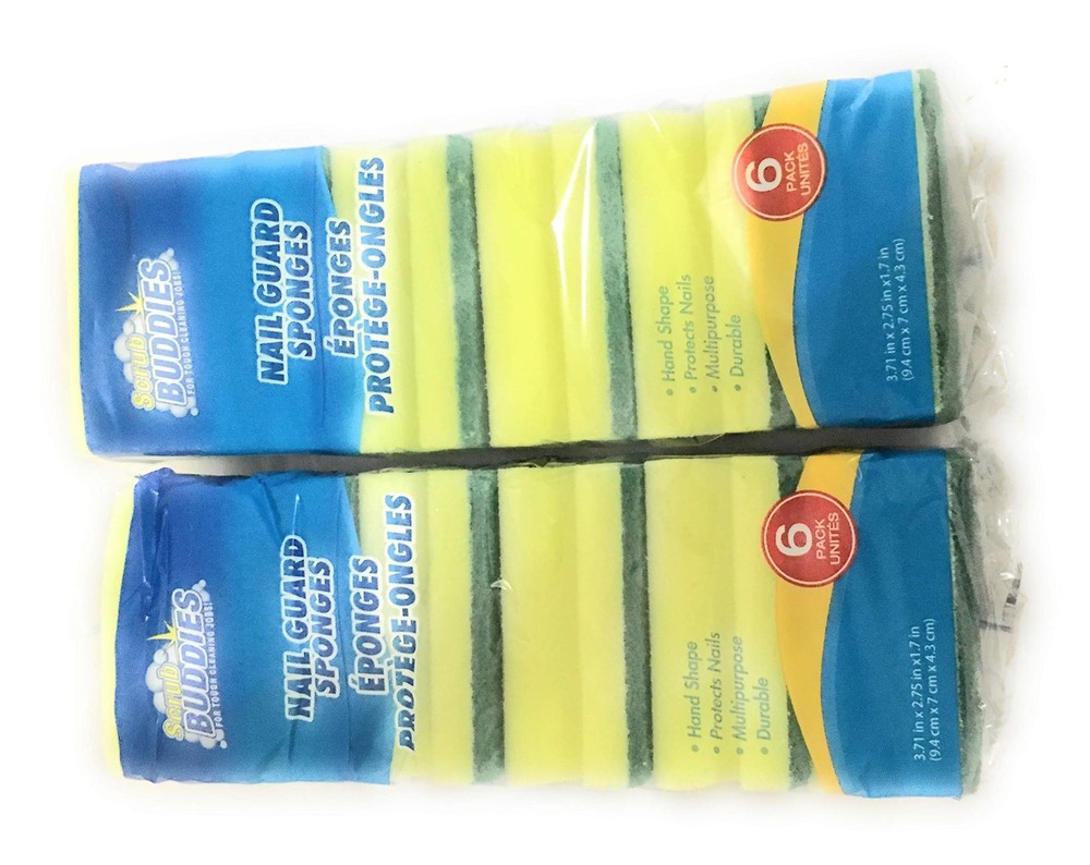 Scrub Sponge Pack Durable and Multipurpose Cleaning Sponges Great for Kitchen Di