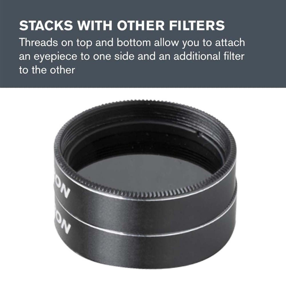 Celestron 1.25 inch Moon Filter - Suitable Basic - 1.25", Black