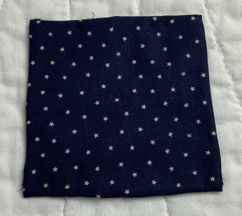 Antique Patchwork Quilt Table Topper Or Doll Quilt, Four Patch W/ Triangles, Sm