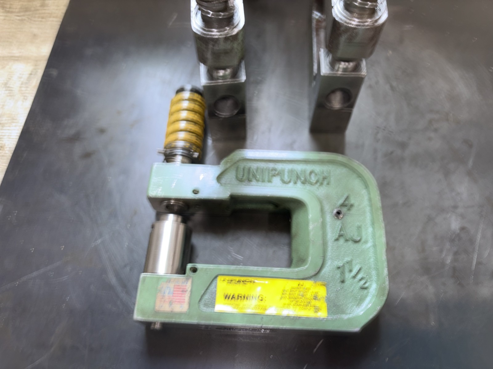 Unipunch 4AJ 1-1/2 C Frame Loaded Punch Holders (Lot of 3)