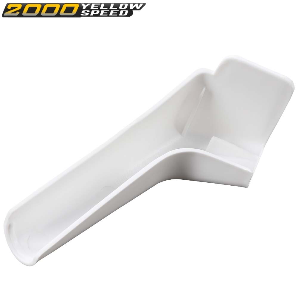 RV Camper Rain Gutter Spout Extensions Long Version Left and Right White 4pcs