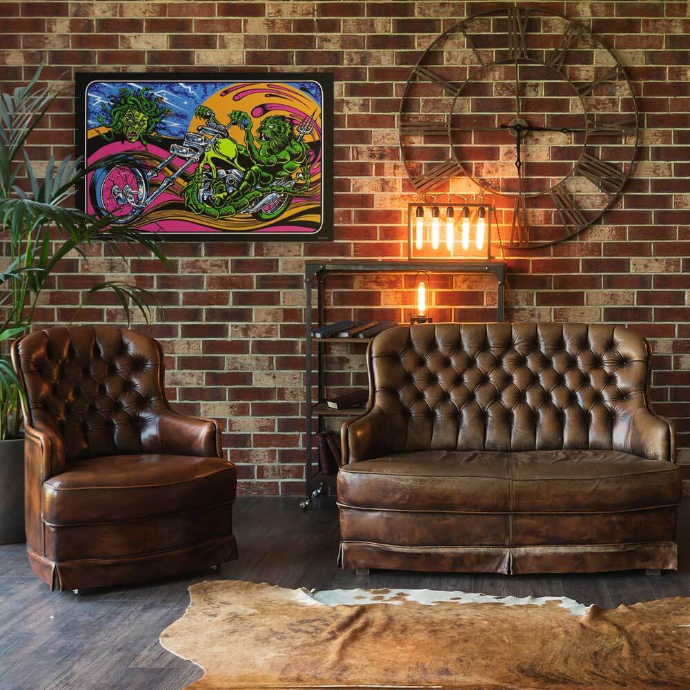 Gettin Stoned by Dirty Donny Non-Flocked Blacklight Poster - 36" x 24"