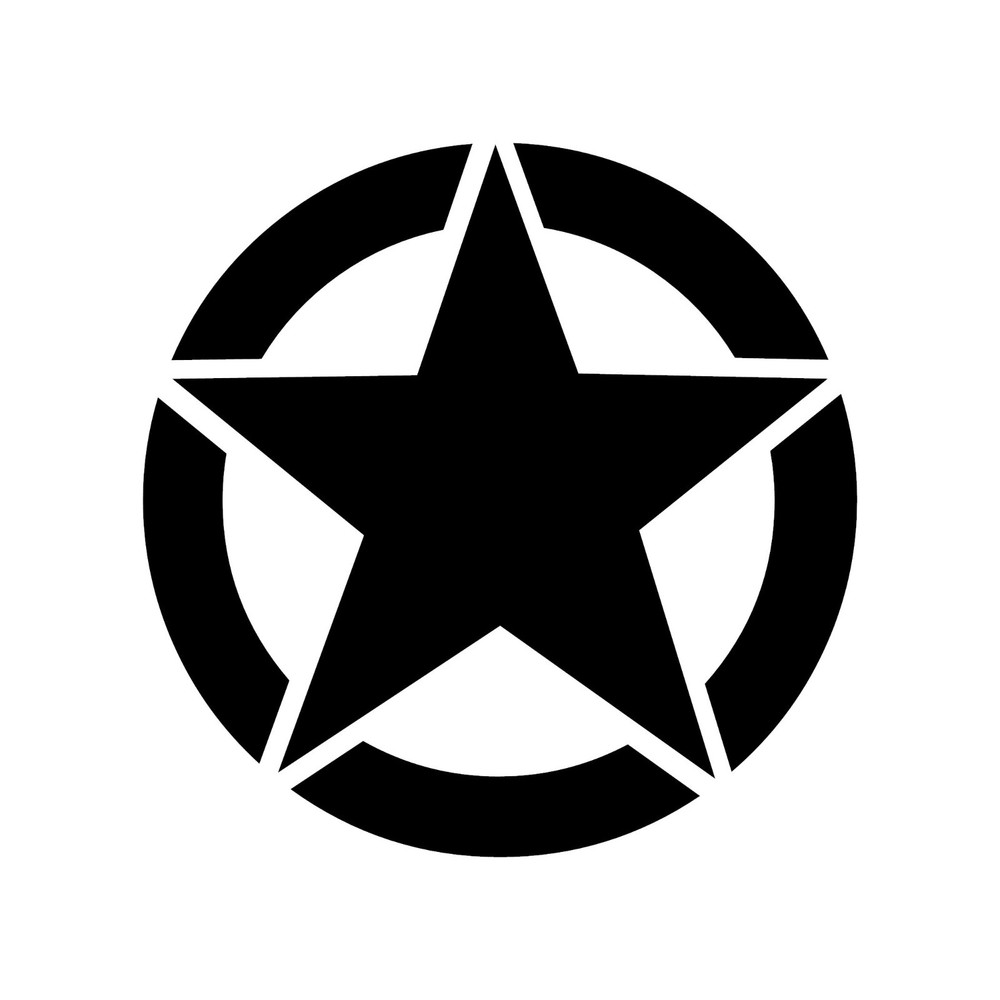 Army Star Premium Vinyl Decal