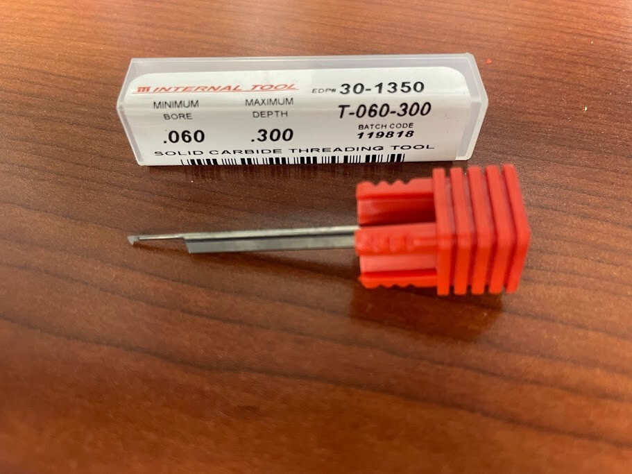 INTERNAL TOOL 30-1350 THREADING TOOL .060" MIN .300"MAX