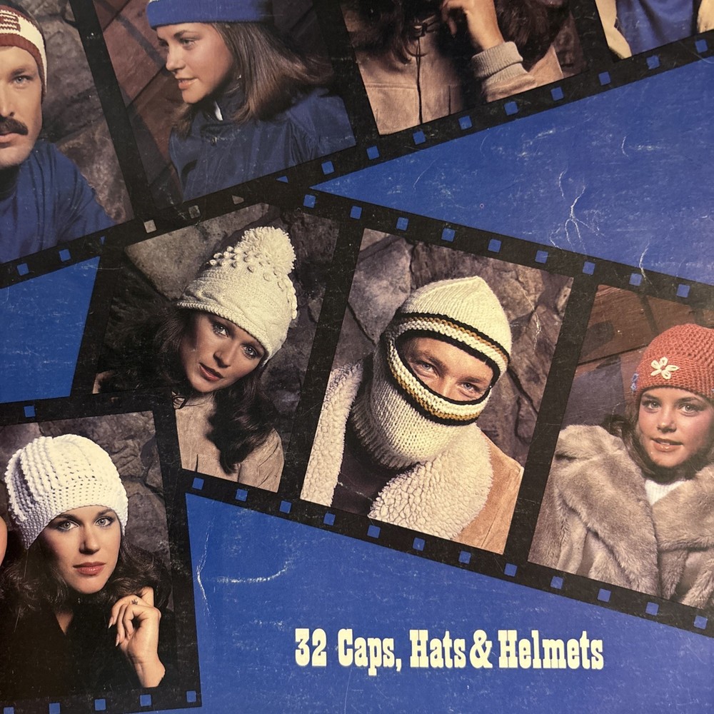 Vintage Hat Knitting Patterns Ski Hat Rainbow