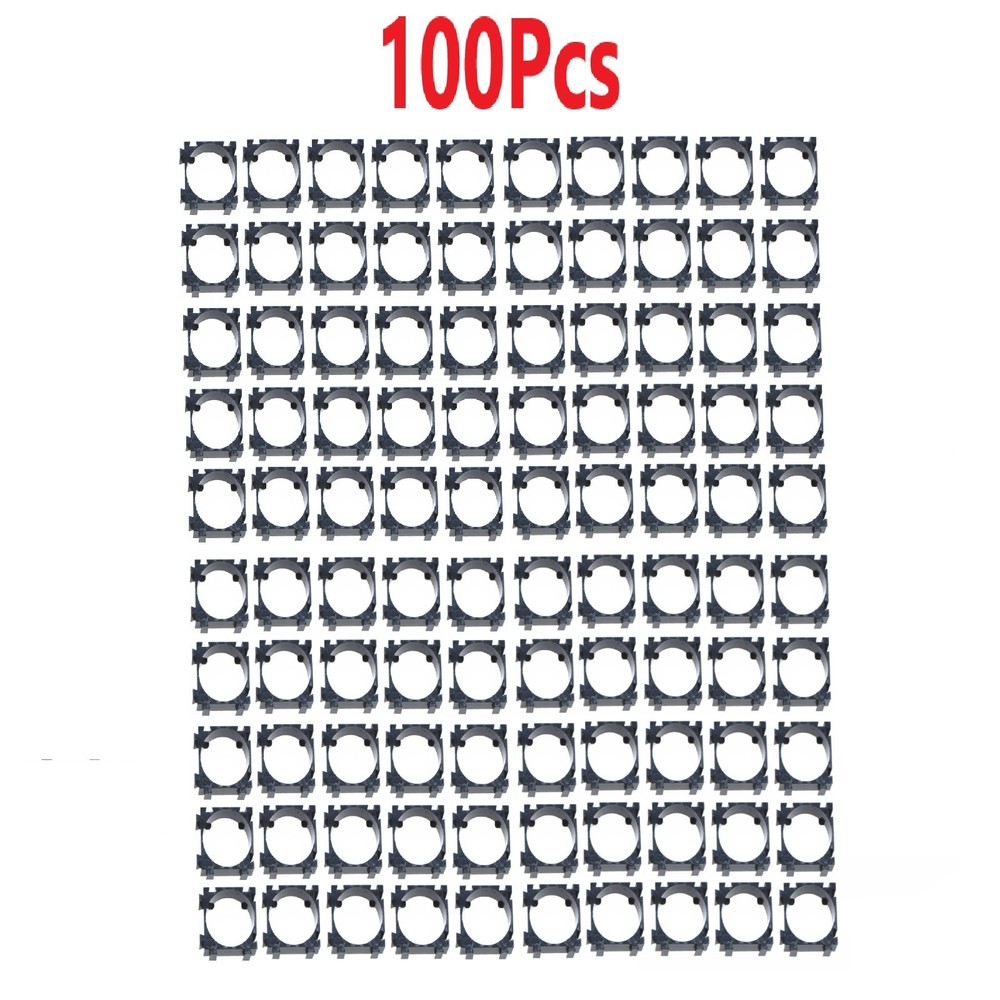 18650 Cylindrical Battery Holder Lithium Batteries Bracket Support 100Pcs/Set E