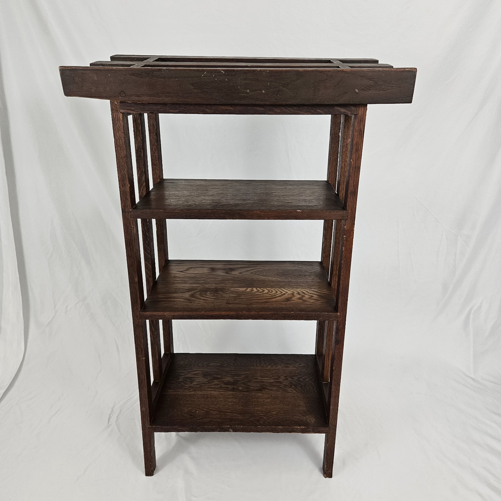 Antique Mission Oak Library Lectern Book Shelf Early 1900's Arts & Crafts