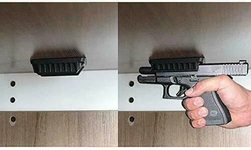 Magnetic Gun Mount Holster for Flat Top Handguns – Concealed QuickDraw Holder