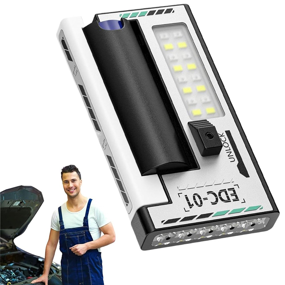 Portable Pocket LED Flashlight Magnetic USB Rechargeable Mini Torch Work Lights