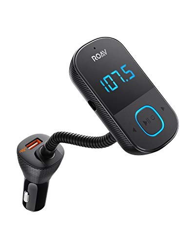 ANKER ROAV SMARTCHARGE T1 BLUETOOTH FM TRANSMITTER, BIG LED - BLACK