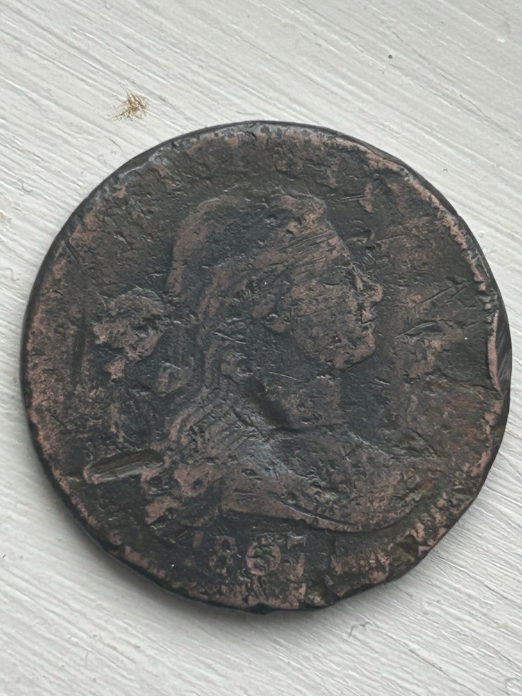 1807 draped bust large cent VF Detail