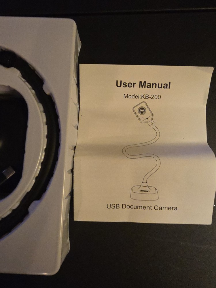 Document Camera for Teachers and Classroom, USB Webcam/Doc Camera 1080P 30FPS A3