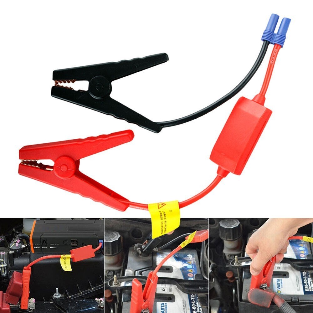 Practical To Use Jump Starter Cable Replacement 12V Clamp Clip