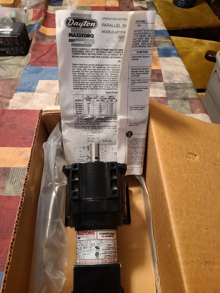 MAXI-TORQ 4Z134A DC GEARMOTOR