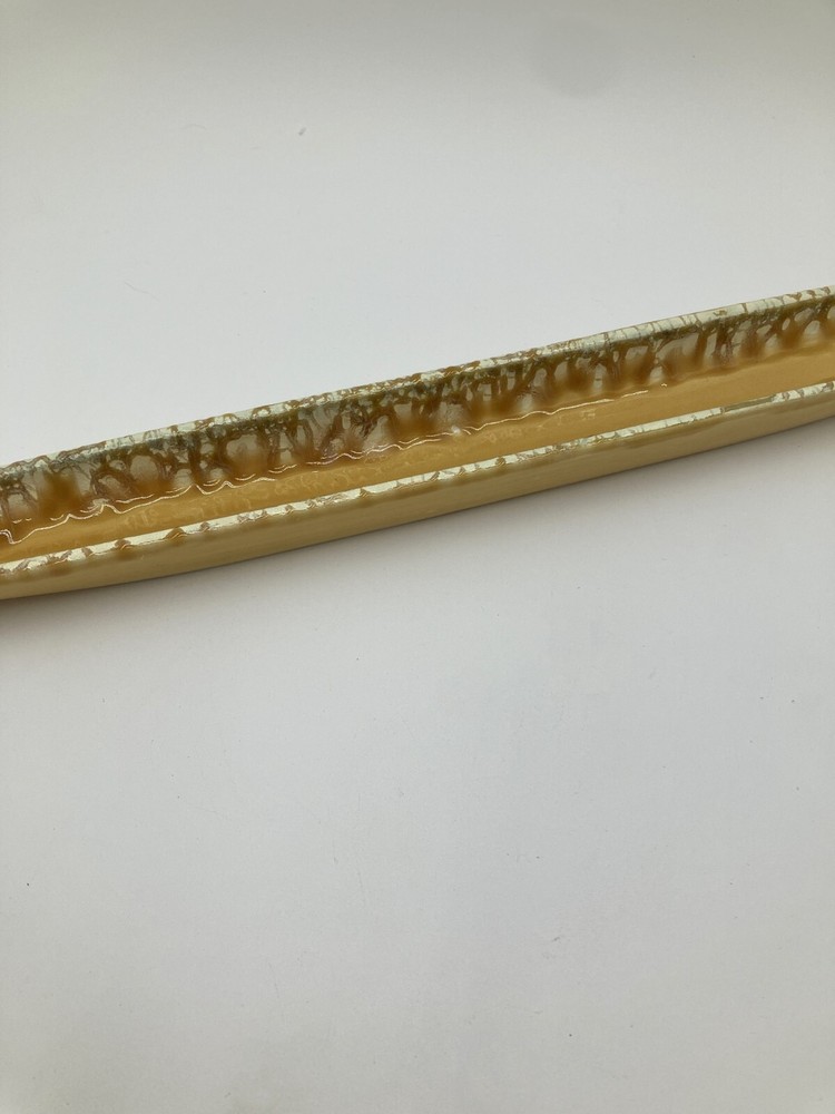 Hand-Painted Ceramic Olive Tray/Olive Boat Drip Glaze