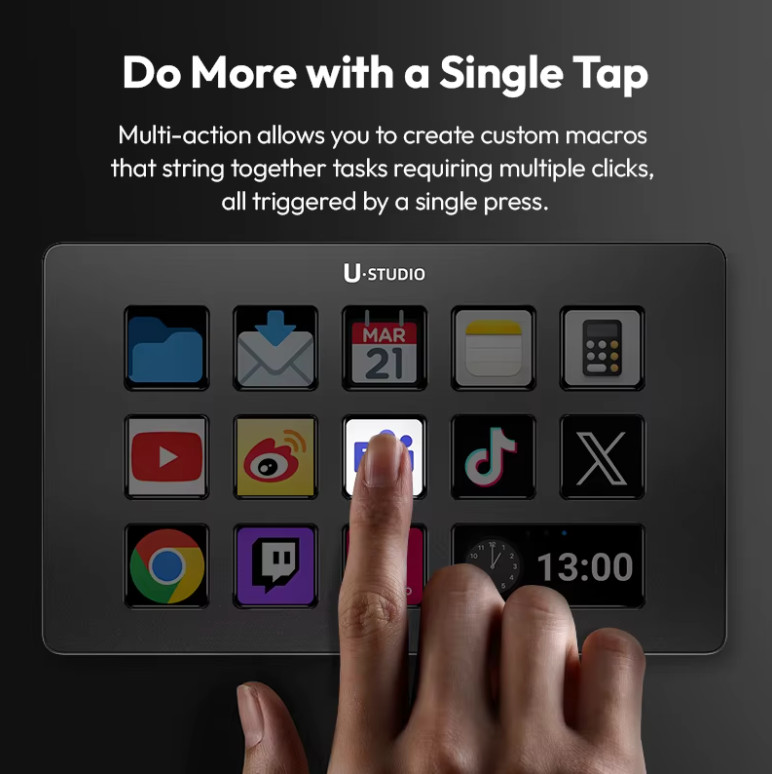 Ulanzi D200 Production Console | Studio Controller for Streaming & Gaming