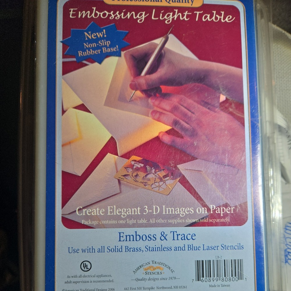 American Traditional  Embossing Light Table Embossing Tracing