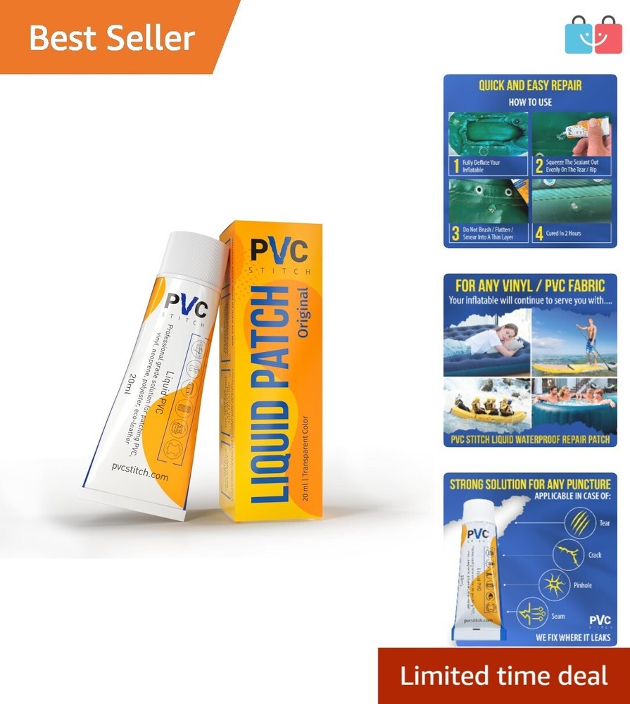 Universal 20ml Transparent Liquid Patch for PVC & PU Inflatables Easy Use